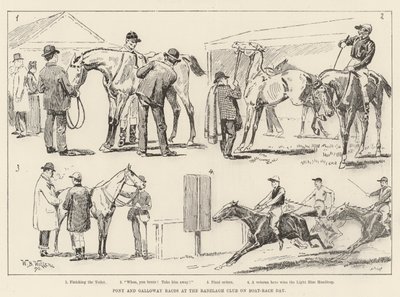 Pony and Galloway Races at the Ranelagh Club on Boat-Race Day by William Barnes Wollen